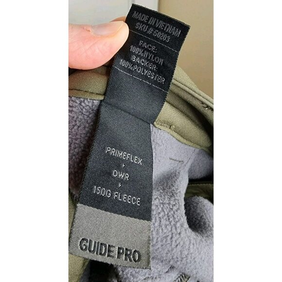 Size 12 Womens Kuiu Guide Pro Soft Shell Pants Fleece Lined Army Green - Picture 7 of 7